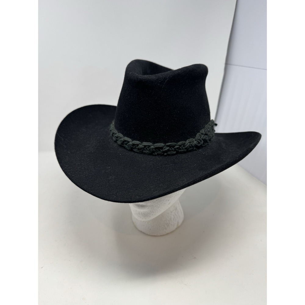 Resistol Stagecoach Black‎ Felt Cowboy Hat Self Conforming Size 6 7/8 Cody S276